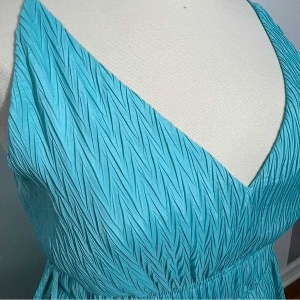 Zarr Collection Aqua Strappy Maxi Dress -- 16 - image 6