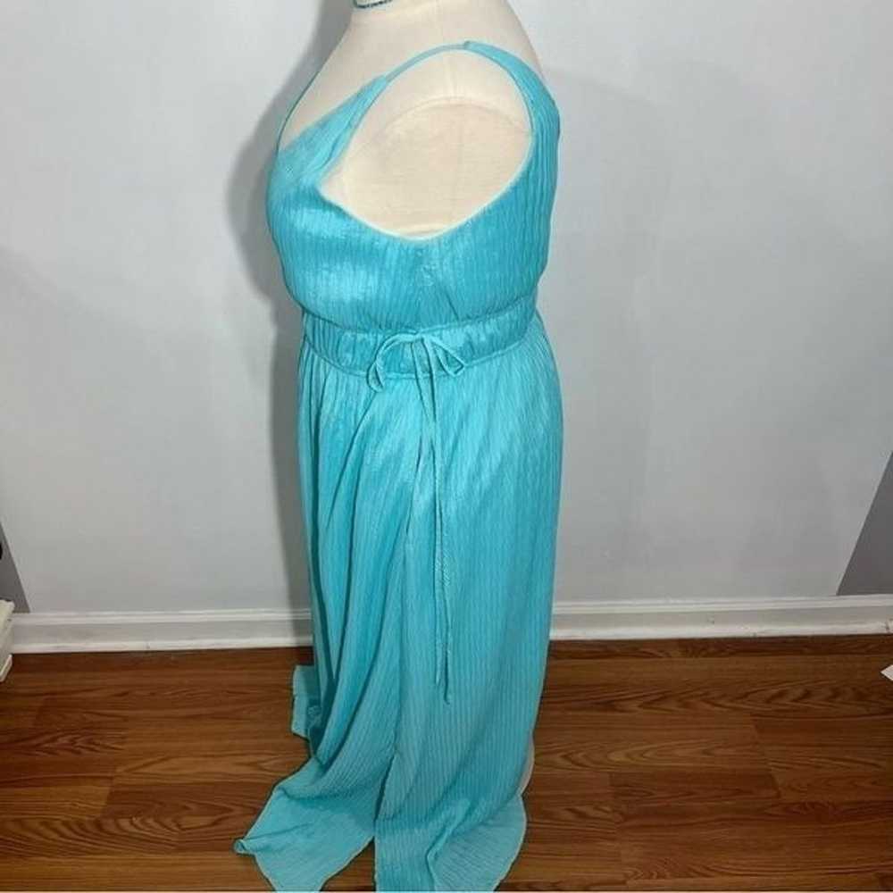 Zarr Collection Aqua Strappy Maxi Dress -- 16 - image 8