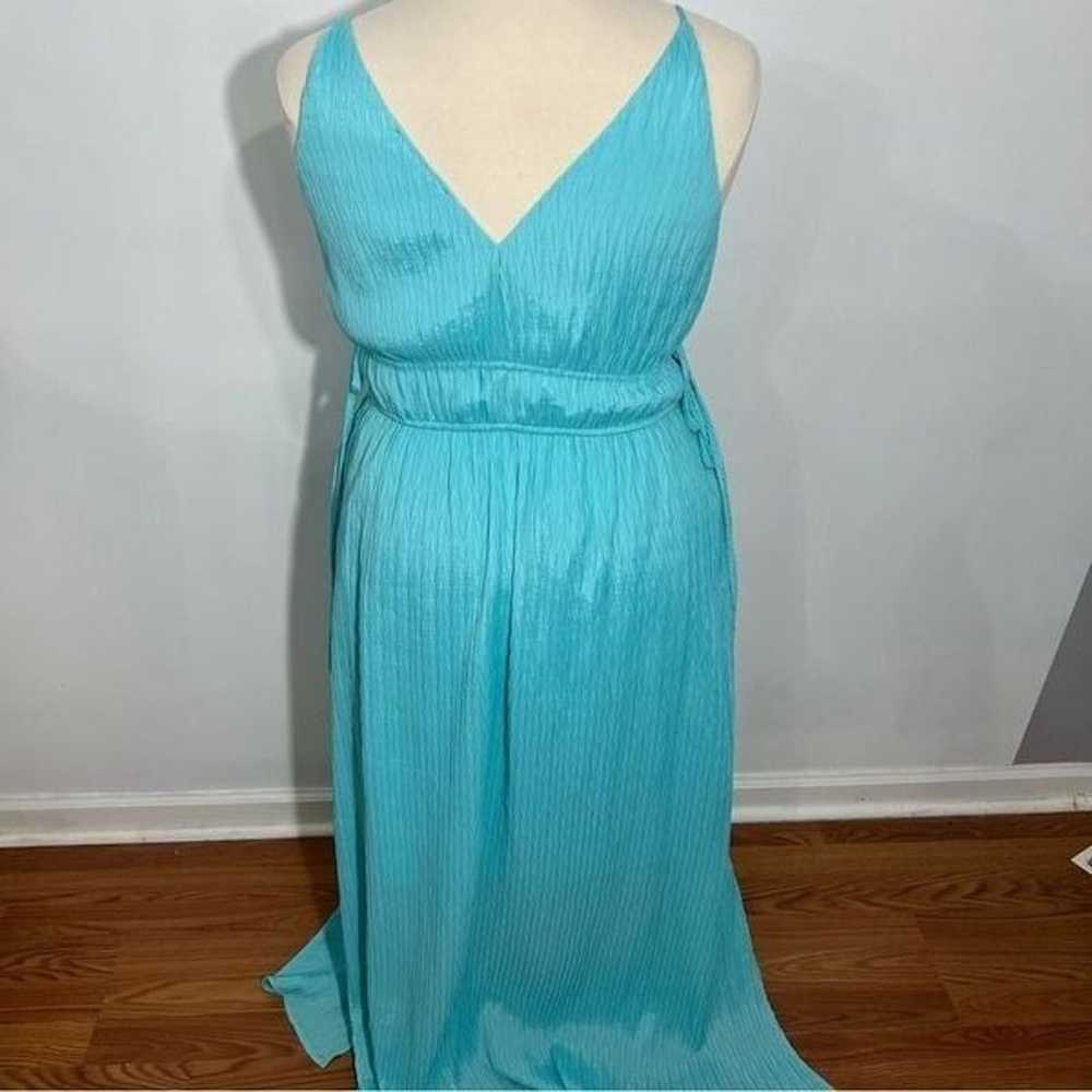 Zarr Collection Aqua Strappy Maxi Dress -- 16 - image 9