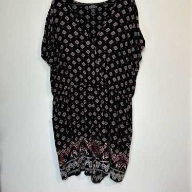 Angie Elephant Print Romper 2X