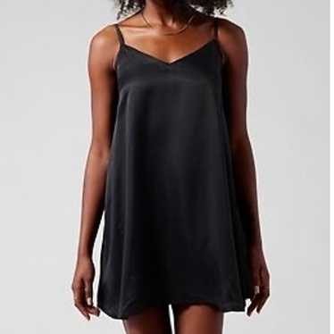 Athleta Calm Cool Slip Dress Black Size Small NWOT