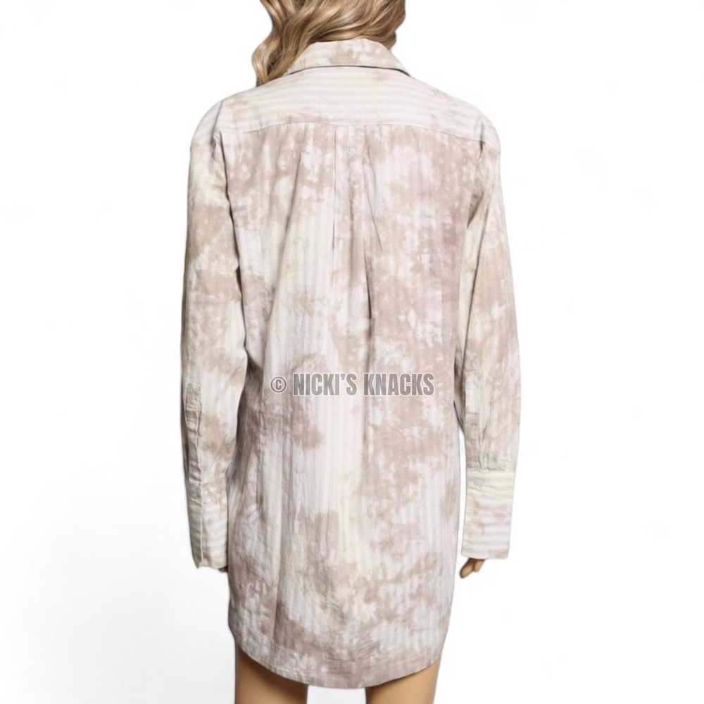 Free People Nola Wrap Mini Shirtdress in Neutral … - image 6