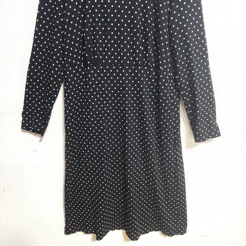 Agnes b. Polka Dot Contrast A-Line Dress / Made i… - image 4