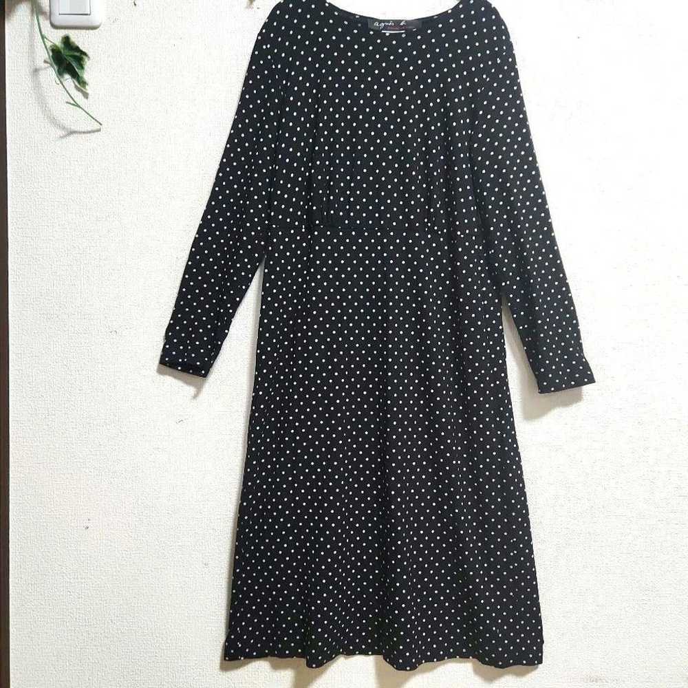 Agnes b. Polka Dot Contrast A-Line Dress / Made i… - image 6