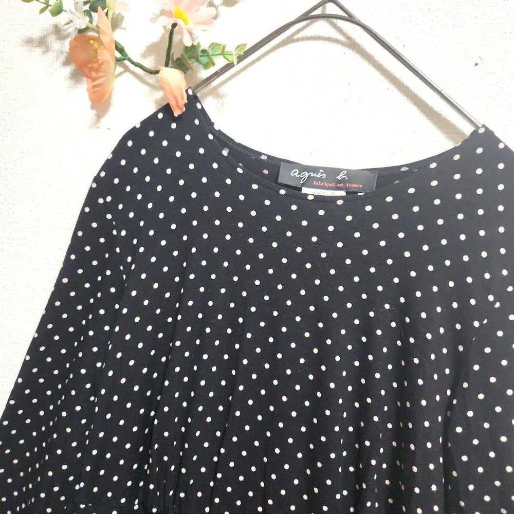 Agnes b. Polka Dot Contrast A-Line Dress / Made i… - image 7