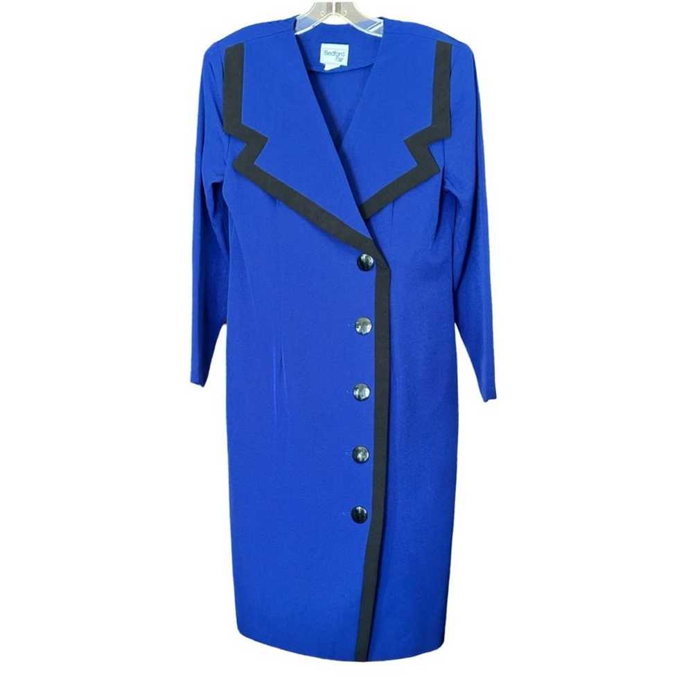 Vintage 80’s Bedford Fair Working Girl Cobalt Blu… - image 1