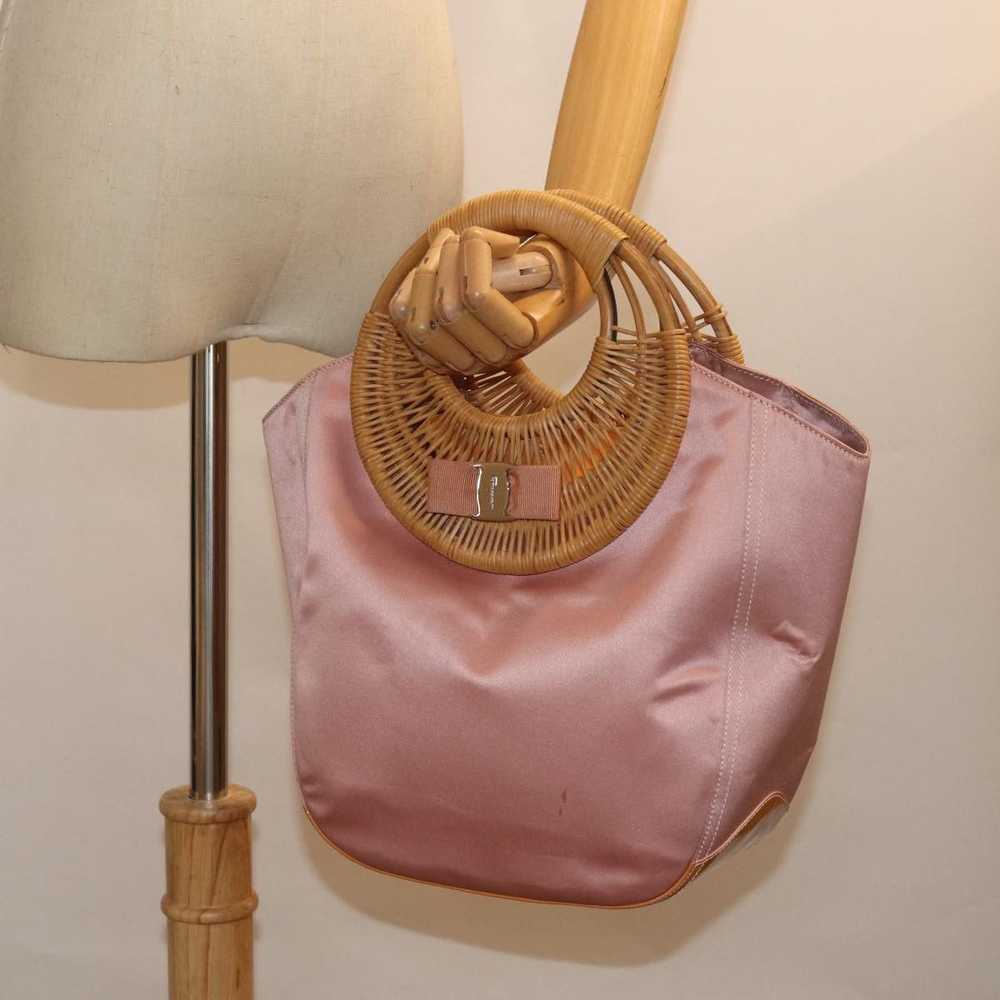 Salvatore Ferragamo Vara Pink Synthetic Handbag (… - image 7