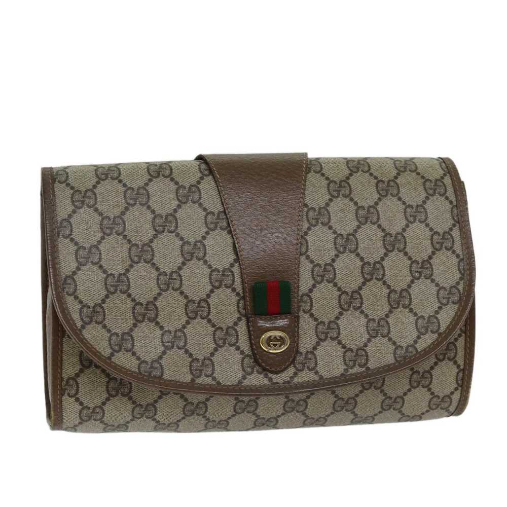 Gucci Beige Canvas Clutch Bag (Pre-Owned) - image 12