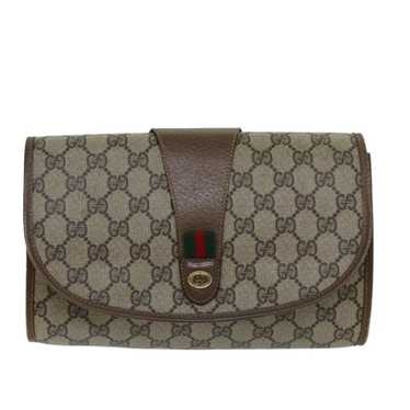 Gucci Beige Canvas Clutch Bag (Pre-Owned) - image 1