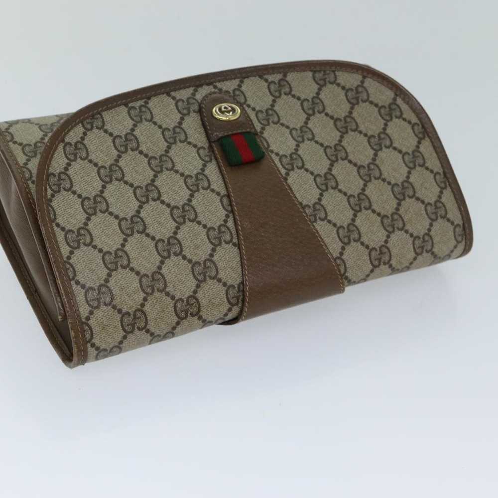 Gucci Beige Canvas Clutch Bag (Pre-Owned) - image 4