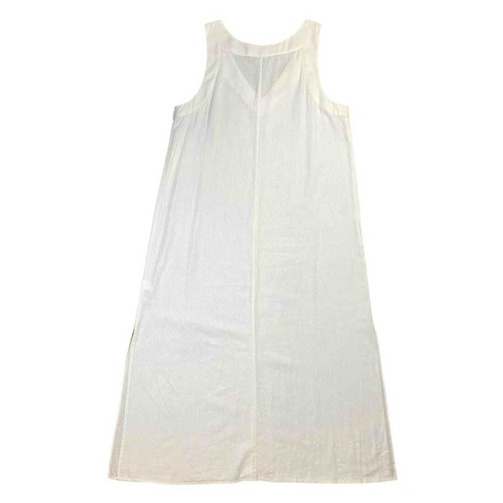 DKNY Linen V-Neck Maxi Dress - L - image 5