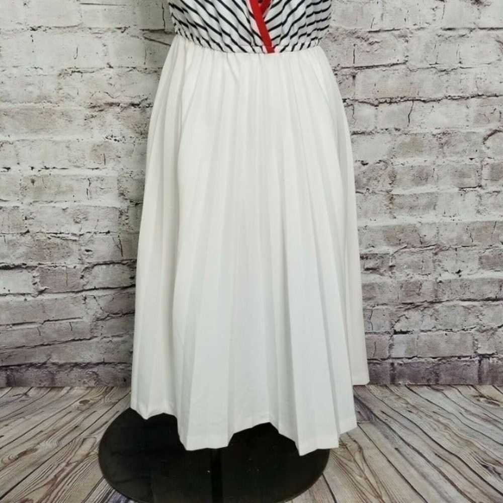 Vintage 70s Vicky Vaughn Striped Pleated - image 4