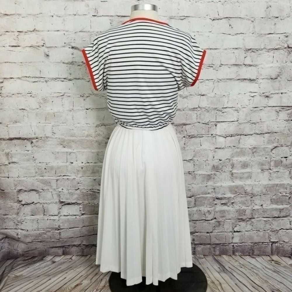 Vintage 70s Vicky Vaughn Striped Pleated - image 7