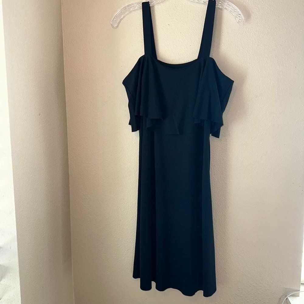 Anthropologie Maeve Black Rory Open Shoulder Dres… - image 4