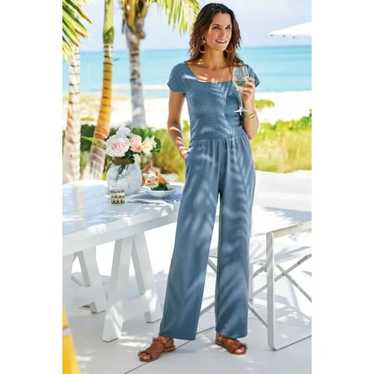 Soft Surroundings Womens Frida Jumpsuit Size Smal… - image 1