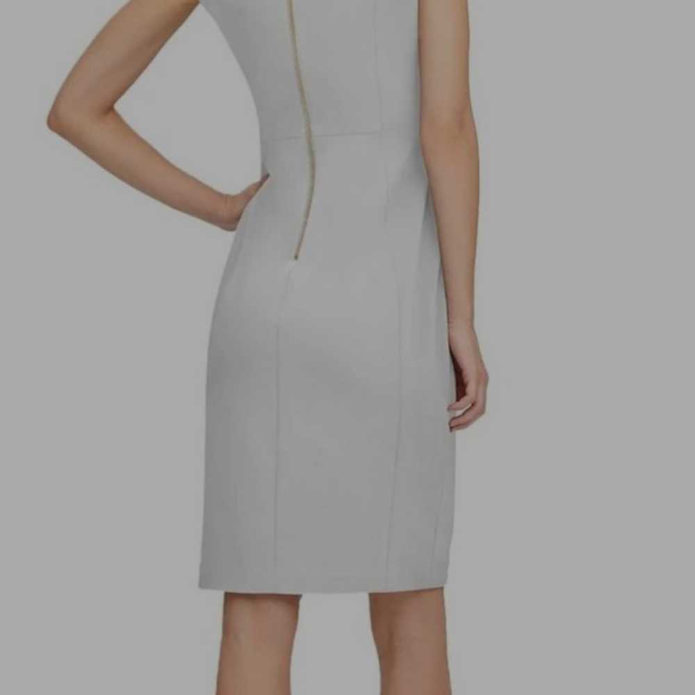 NEW Calvin Klein Petite Solid Bow Neck Sheath Dre… - image 5