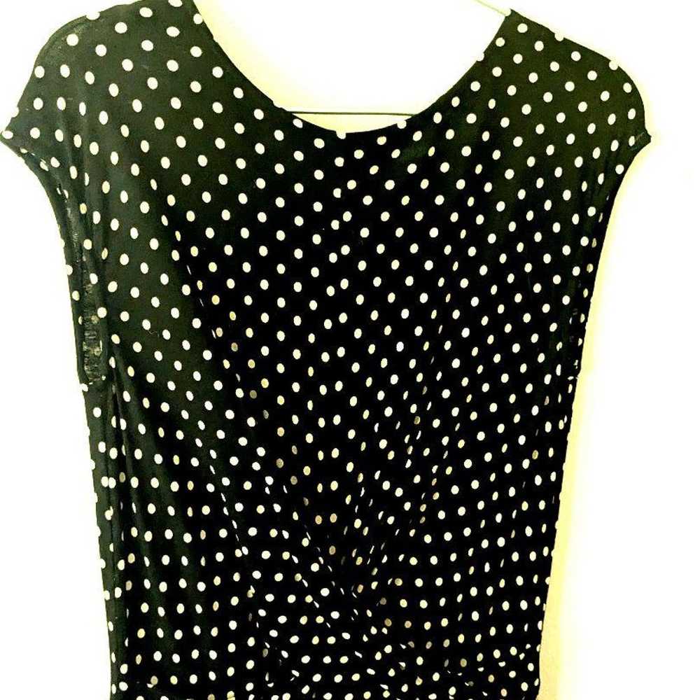 Seventeen Black Polka Dot Knee-Length Dress - image 2