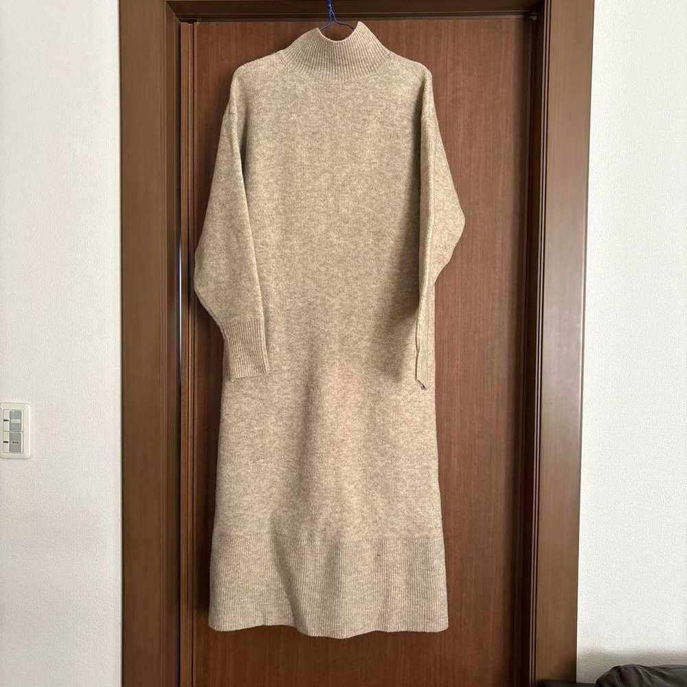 titivate High Neck Knit One Piece Beige - image 4