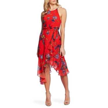 CeCe Cynthia Steffe Cascading asymmetrical Ruffle 