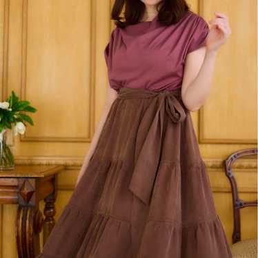 herlipto Two-Tone Drape Dress