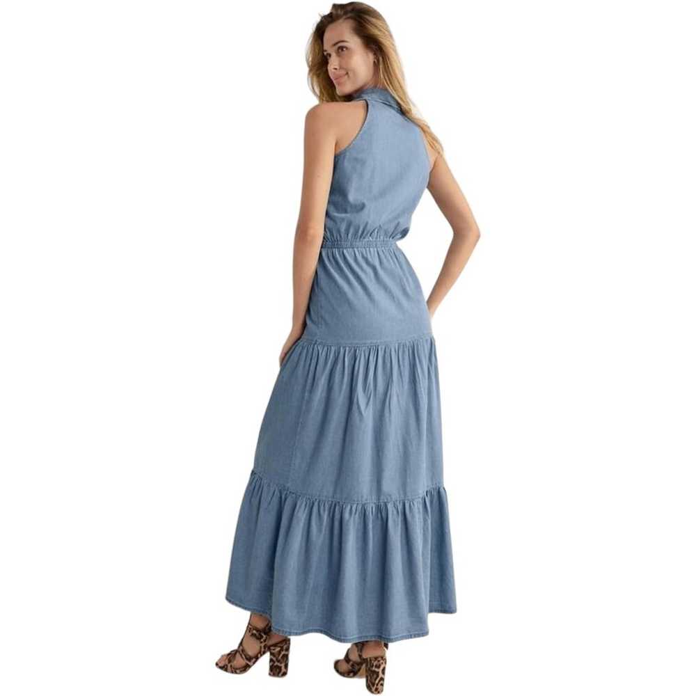 Venus Tiered Denim Light Weight Chambray Maxi Dre… - image 4