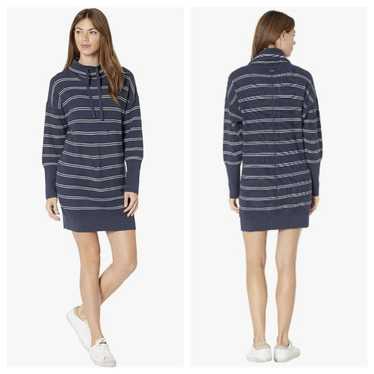 Prana Women's Milani Dress Nautical Stripe Navy Si