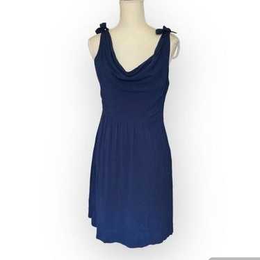 Maeve Navy Blue A-line Cowl Neck Sleeveless Sundr… - image 1