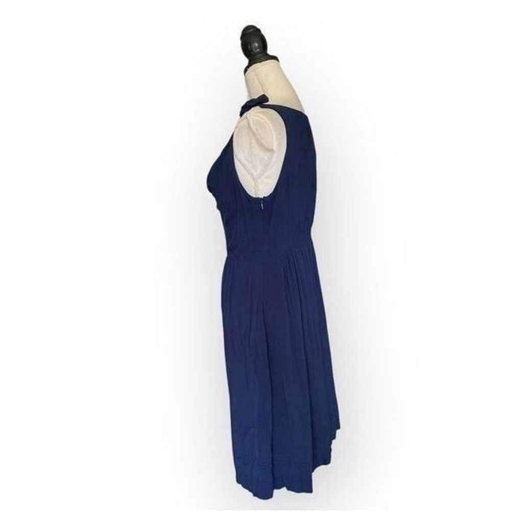 Maeve Navy Blue A-line Cowl Neck Sleeveless Sundr… - image 3