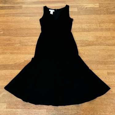 Jones New York black sleeveless fit & flare maxi e