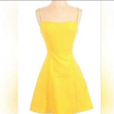 Likely Yellow Carter Spaghetti Strap Mini Dress S… - image 1