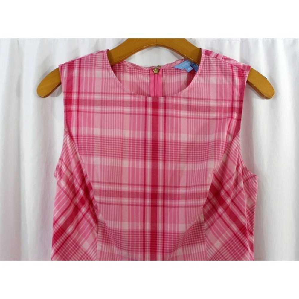 Draper James Womens Pink Plaid Gingham Love Circl… - image 2