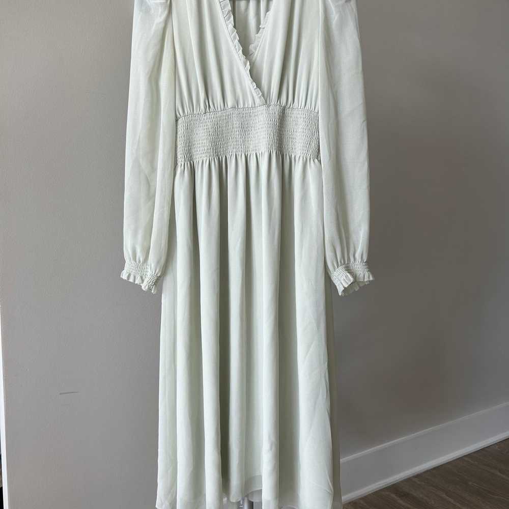 aritzia faraway dress rainwash green - image 1