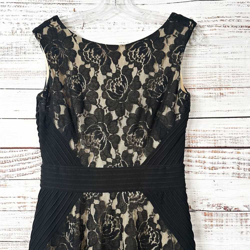 Danny and Nicole Black Lace Overlay Fit and Flare… - image 3