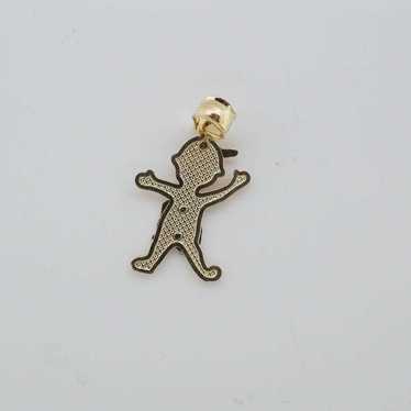 Estate Sale 14k Multi-Tone Gold Charm Pendant Vint