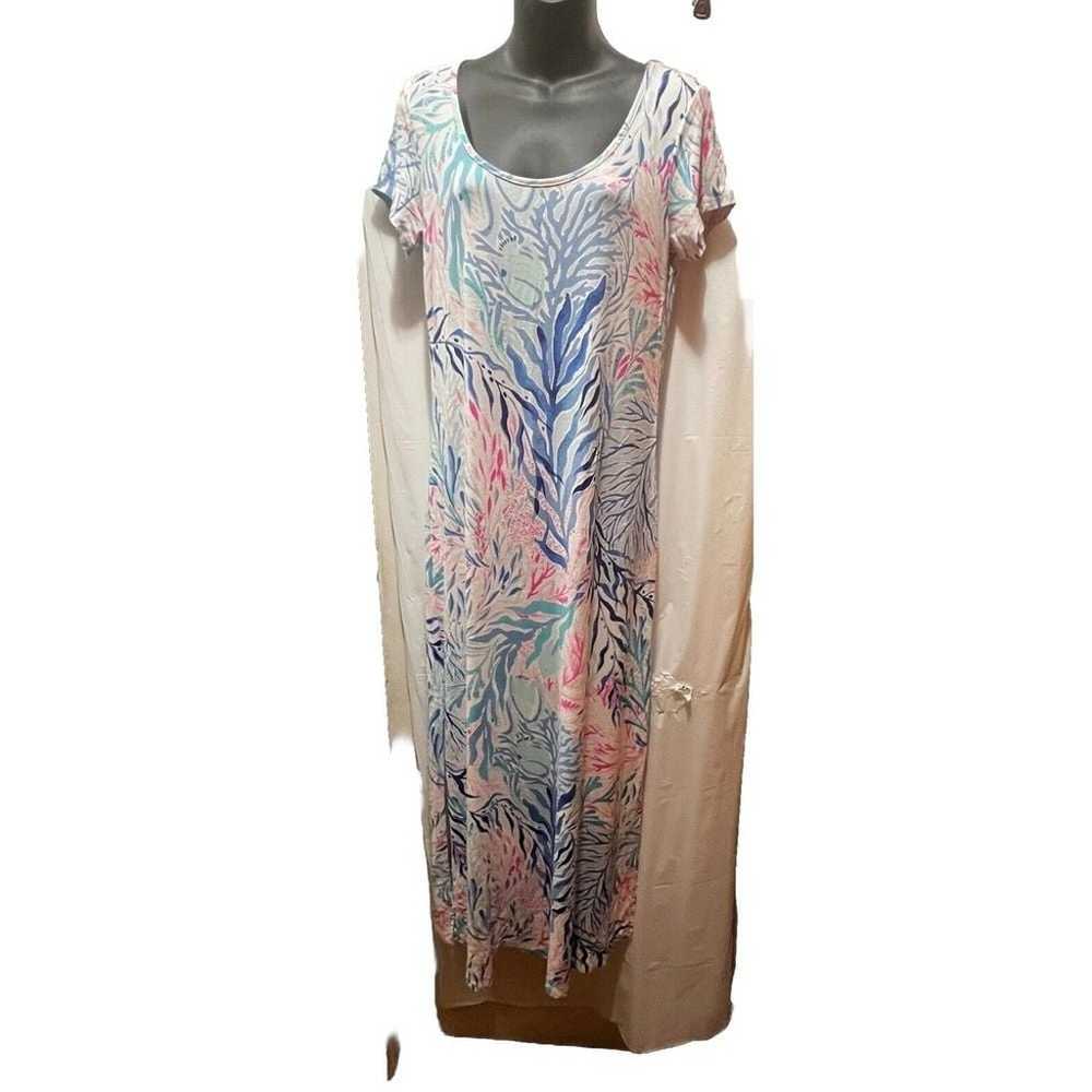 Lilly Pulitzer Wynne Maxi Dress Kaleidoscope Cora… - image 2