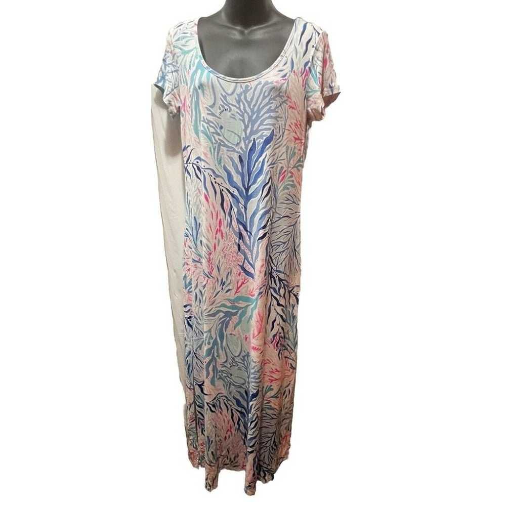 Lilly Pulitzer Wynne Maxi Dress Kaleidoscope Cora… - image 3