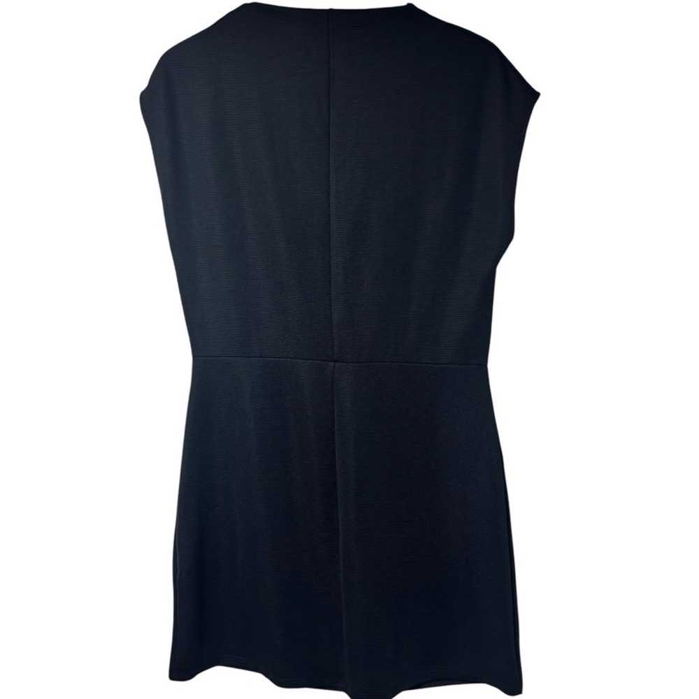 ZARA BLACK WITH GOLD BUTTONS WOMEN SHORT DRESS SI… - image 4