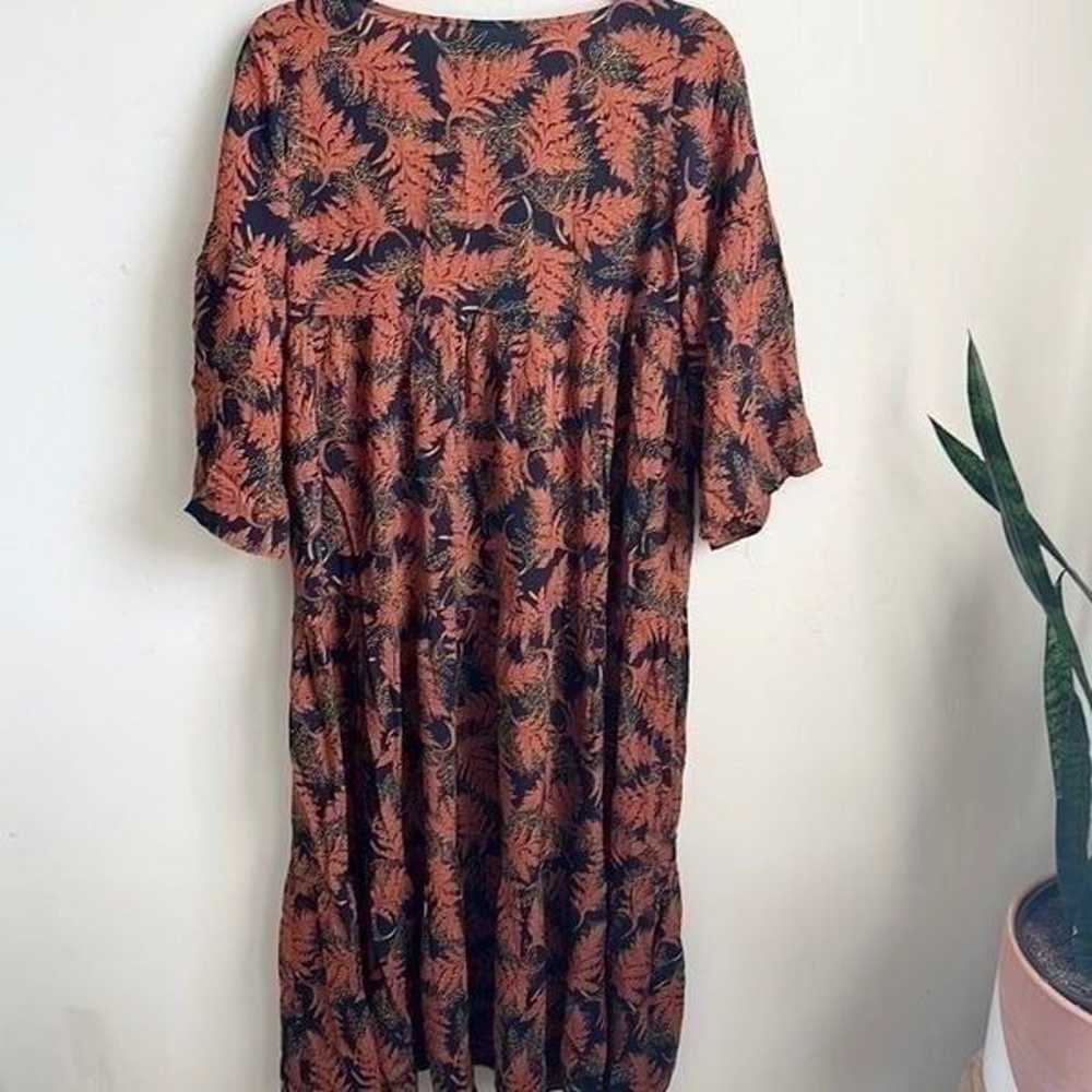 Natural Life Leaf Pattern Maxidress XS/S - image 5