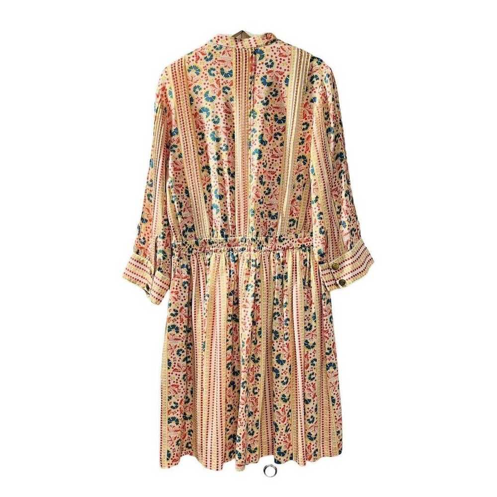 LAUREN MOFFATT  2/S Anthropologie Silk Floral Dre… - image 11