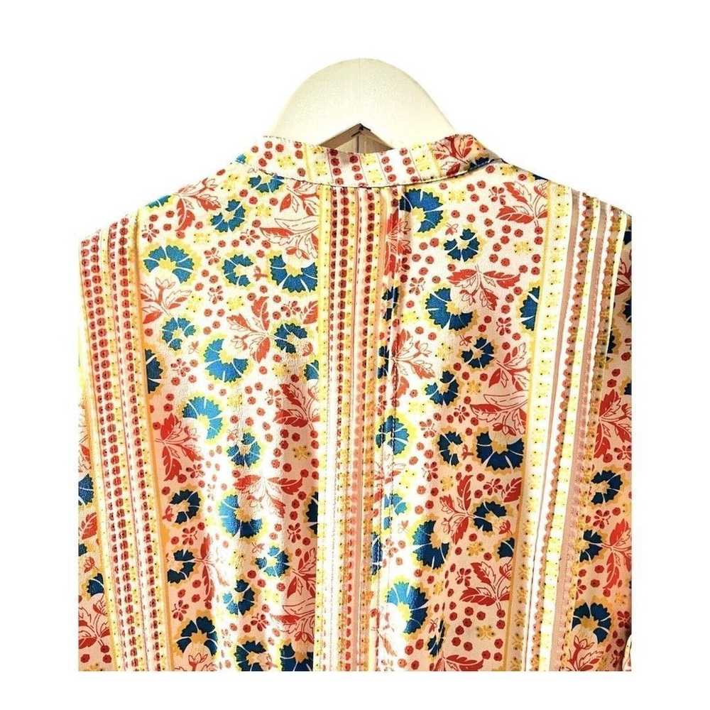 LAUREN MOFFATT  2/S Anthropologie Silk Floral Dre… - image 12