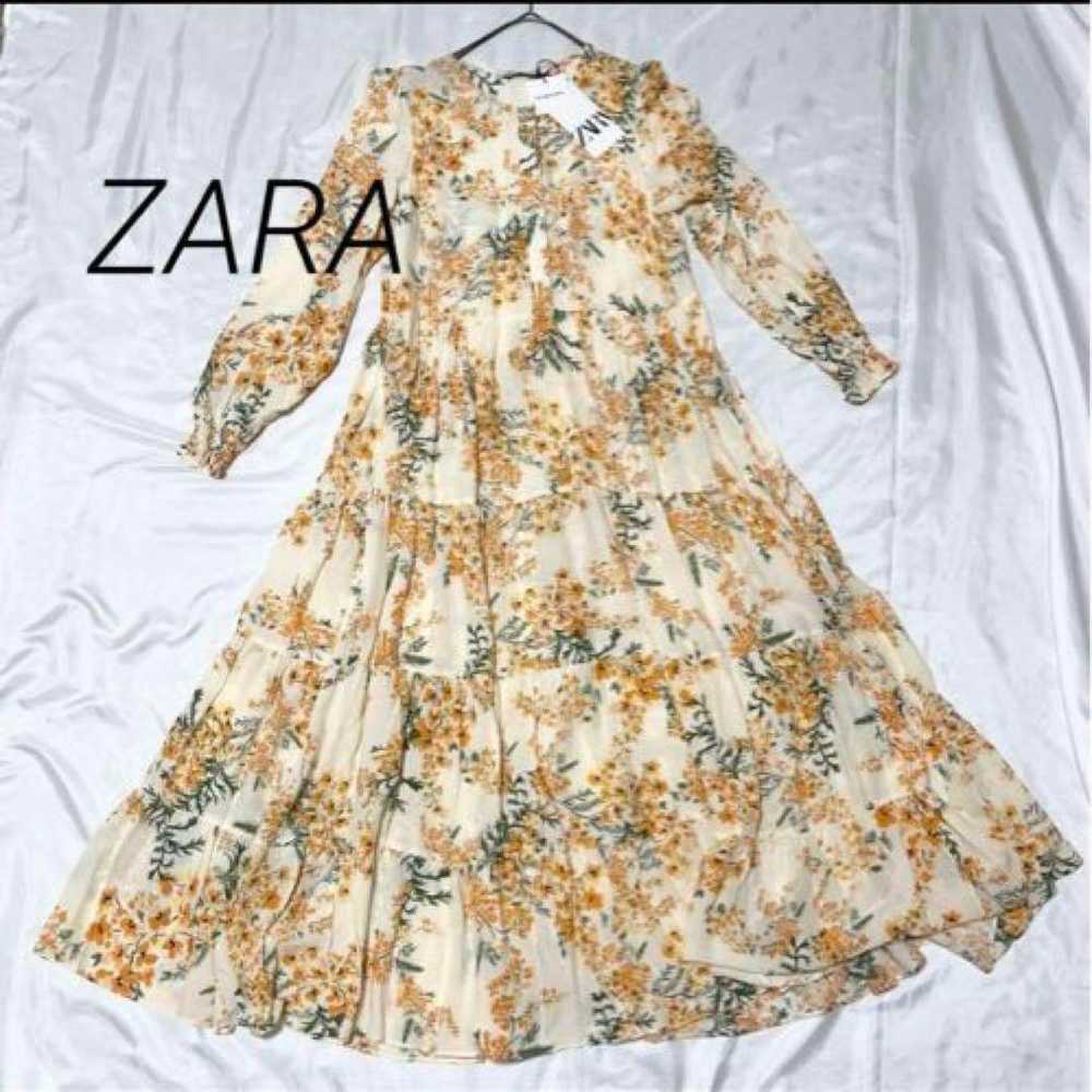 【ZARA】Flower Petal Tiered Dress - image 2