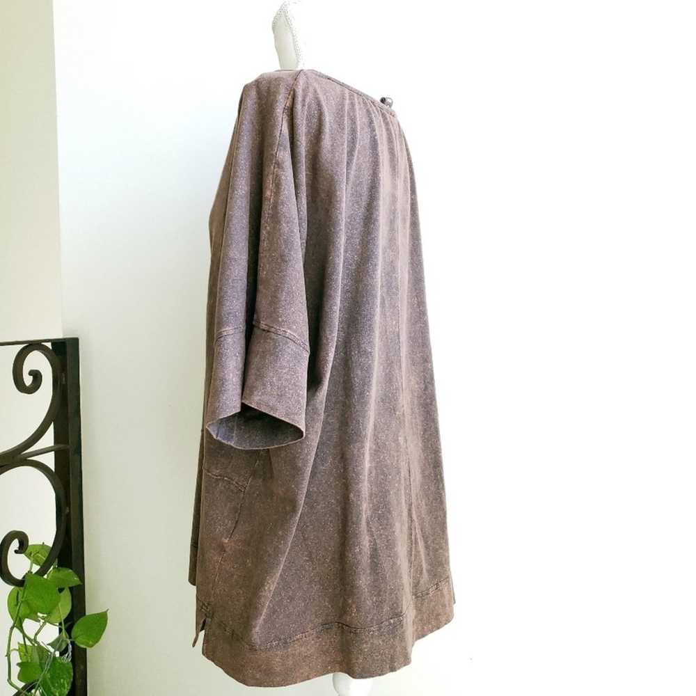 Ischiko Oska Heathered Brown Lagenlook Stretchy T… - image 3