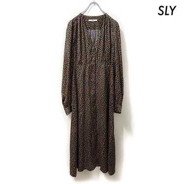 SLY Sly ★ BUDDING GATHER DRESS Long Sleeve One-Pie