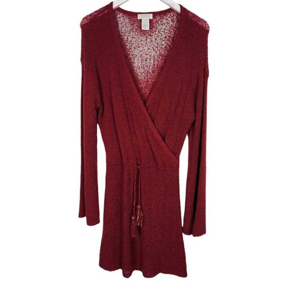 LSPACE Topanga Sweater Knit Cover-Up Wrap Dress L… - image 1