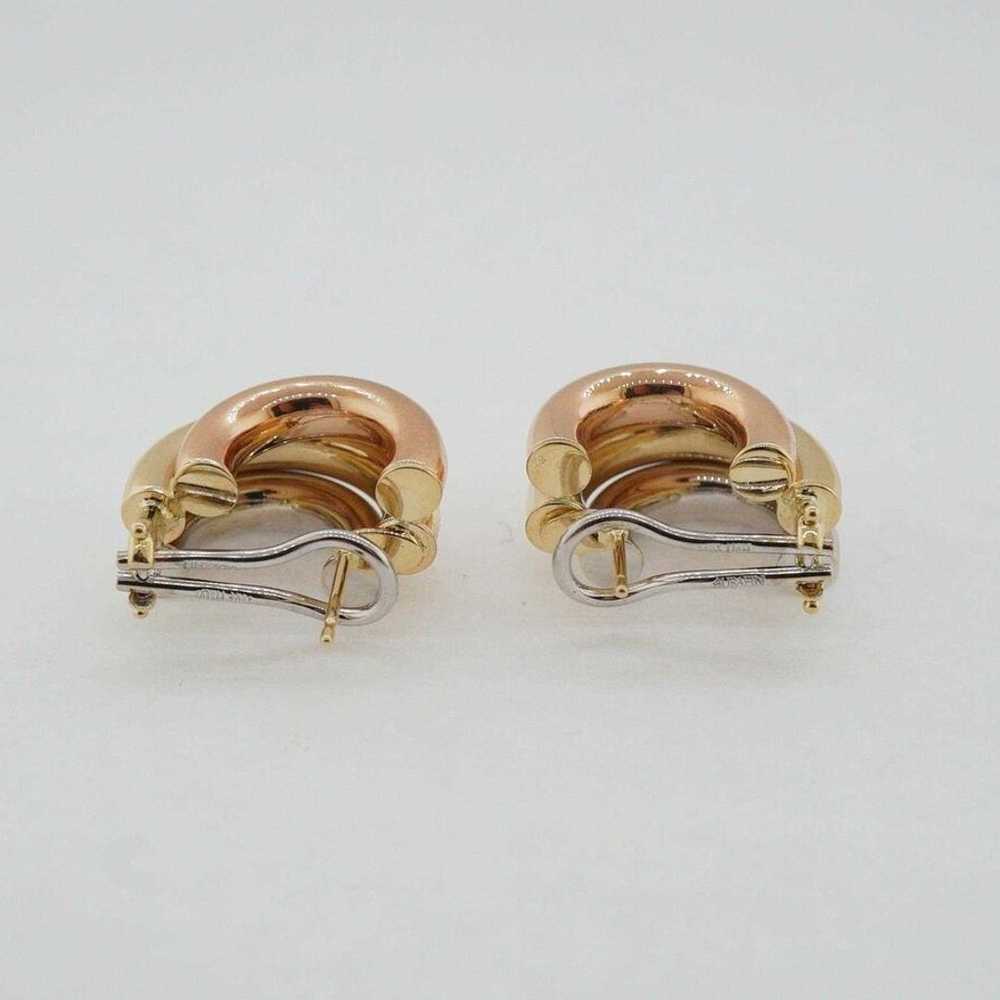 Estate Sale 14k Multi-Tone Gold Hoop Earrings - V… - image 3