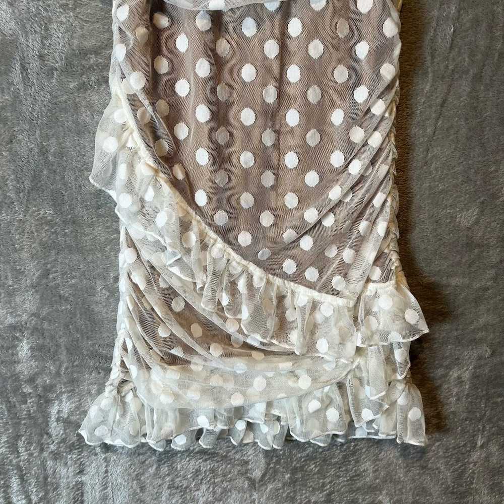 MAJORELLE Bandit Dress in White Sz Small Polka Dot - image 3