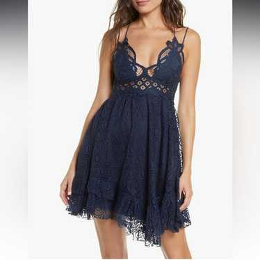 Free People Adella Slip Crochet Lace Bralette Dres