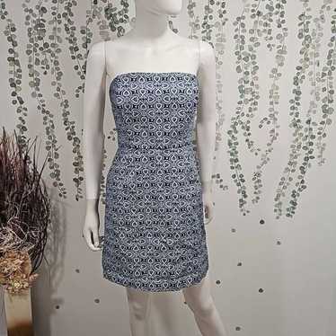 Vineyard Vines Strapless Pasley Mini Dress Sz 4