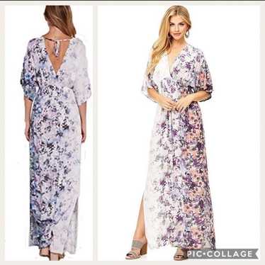 Lovestitch Floral Maxi Dress M Medium