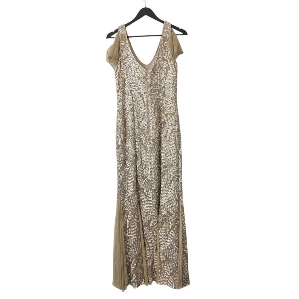 Alex Evenings Dress Womens 6 Beige Embroidered Go… - image 12